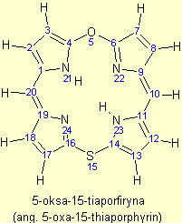5-oksa-15-tiaporfiryna